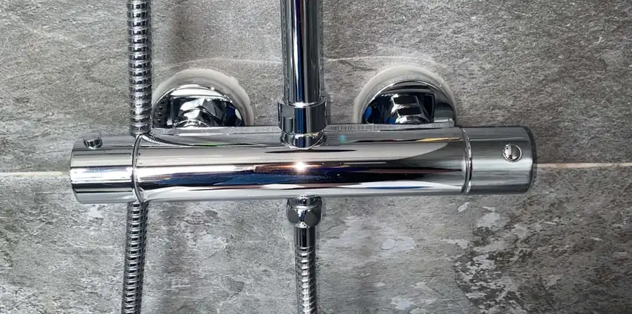 Shower valve limescale after cleaning